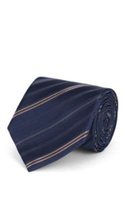 Striped Silk Necktie 18