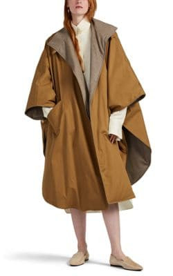 Maha Reversible Cotton & Cashmere Down Cape