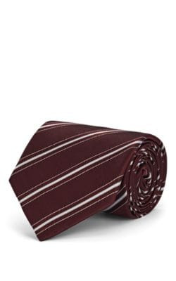 Striped Silk Twill Necktie 2