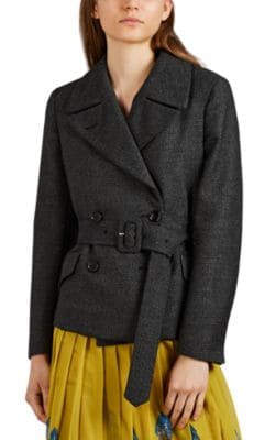 Wool Tweed Double-Breasted Blazer
