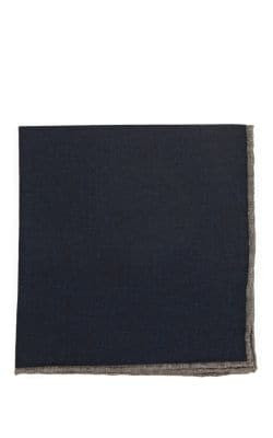 Wool-Cotton Pocket Square
