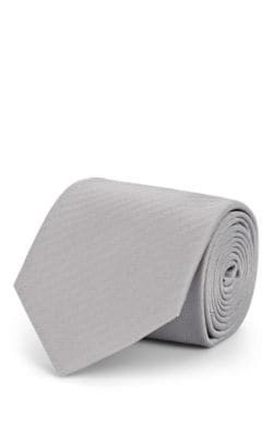 Herringbone-Weave Silk Necktie 2