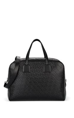 Monogram Leather Cube Bowling Bag