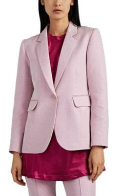 Mason Iridescent One-Button Blazer