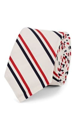 Striped Silk-Cotton Necktie 5