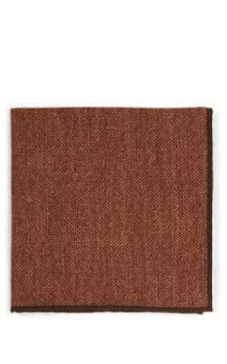 Herringbone Wool-Cotton Pocket Square 2
