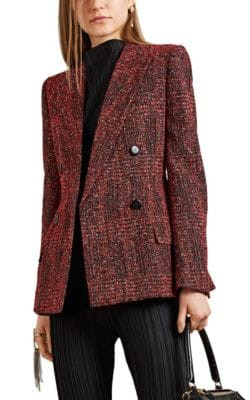 Tweed Double-Breasted Blazer