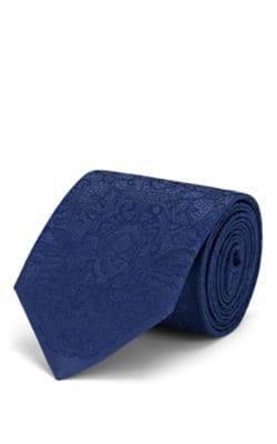 Lace-Print Silk Necktie
