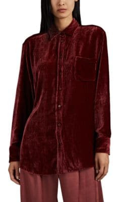 Sander Silk-Cotton Corduroy Blouse 4