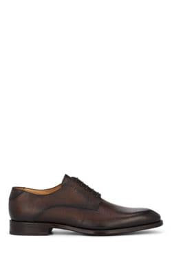 Saffiano Leather Bluchers 2