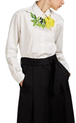 Floral Cotton Poplin Shirt 5