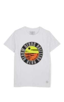 Kids' "Blauw Beach" Cotton T-Shirt