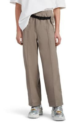 Bag-Detailed Gabardine Trousers