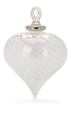Teardrop-Shaped Glass Ornament