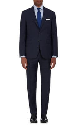 Plaid Wool Two-Button Suit 1