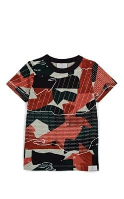Abstract-Map Cotton T-Shirt