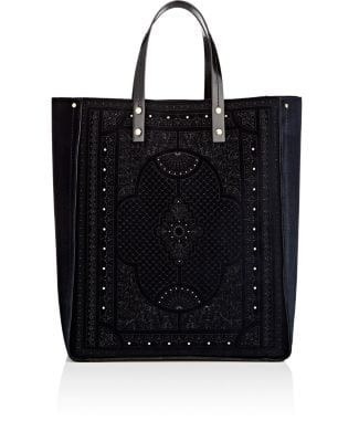 Tum Tum Large Velvet Tote Bag 2