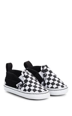 Infants' Canvas & Suede Slip-On Crib Sneakers