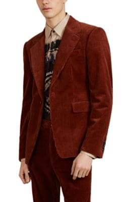 Corduroy One-Button Sportcoat