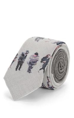 "Les Figures" Silk Organza Necktie