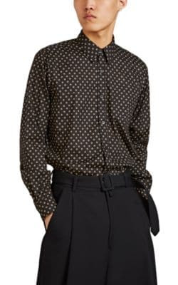 Shibori-Pattern Voile Shirt