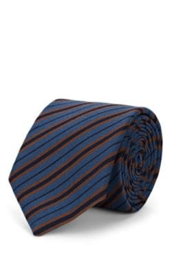 Striped Silk Faille Necktie 13