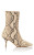 Python-Stamped Leather Ankle Boots