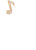 Music Note Stud Earring