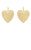Large Heart Drop Earrings