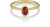 Ruby & White Diamond Ring