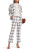 Checked Belted Two-Button Blazer
