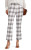 Checked Crop Flared Trousers