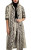 Python-Print Belted Trench Coat