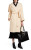 Wrap-Front Wool-Blend Belted Coat