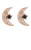 Moon Stud Earrings 1