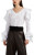 Ruffle-Trimmed Button-Front Blouse