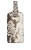 Python-Embossed Leather Luggage Tag