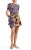 Draped Floral Blouse