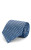 Geometric-Pattern Silk Faille Necktie 1