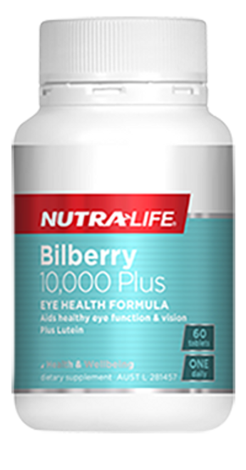 Nutralife Bilberry 10,000 Plus / 60 Tablets