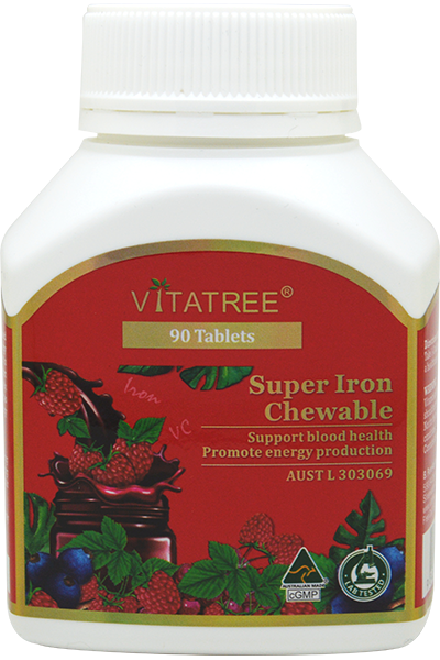 Vitatree Super Iron Chewable / 90 Tablets