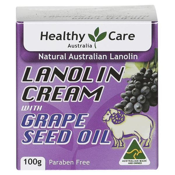 Healthy Care Lanolin cream with Grape Seed Oil 100g