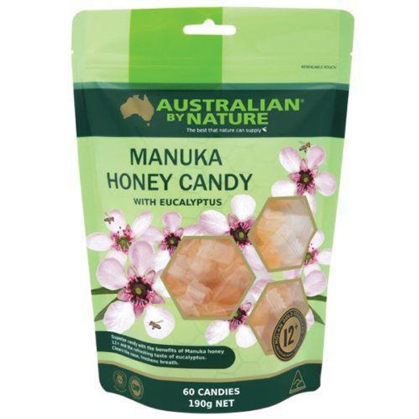 Australian by Nature Manuka Honey Candy 12+ (Mgo 400) with Eucalyptus 30 BAG