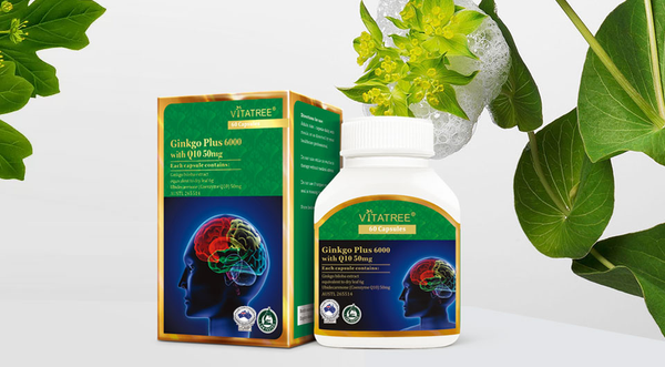 Vitatree Ginkgo Plus 6000 with Q10 50mg 60 Capsules