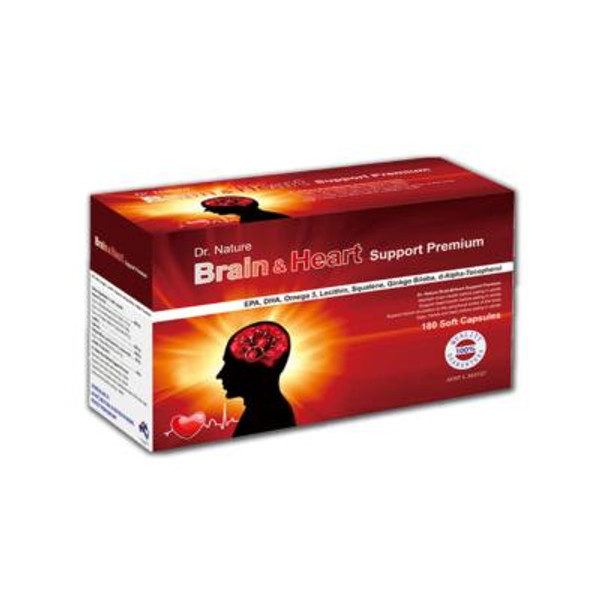 Dr.Nature Brain & Heart Support Premium 180 Soft Capsules