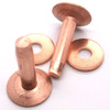 Copper Rivets & Burrs Size 12 3/4" Loose