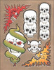 Craftaid Skulls Template 76615-00 by Tandy Leather