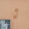 Running horse leather stamp with the impression.