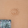 Rose stamp with leather impression