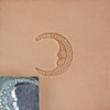 Moon face metal leather stamp